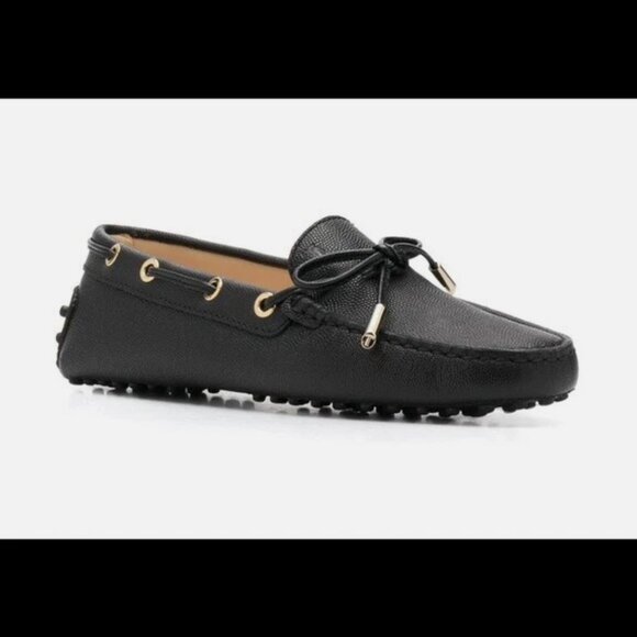Tod's Mocsssino Loafer Flats Women Black US 6 - Picture 8 of 10